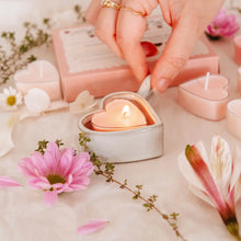 Load image into Gallery viewer, Blush Hearts - Candle Tealights
