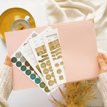 Load image into Gallery viewer, Blush and Gold Foil Luxury Wedding Planner Book with Gilded Edges
