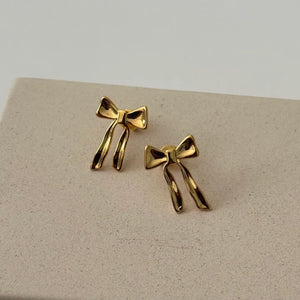 Yasmine Bow Studs (Gold)