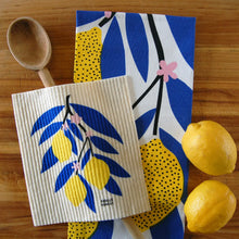 Load image into Gallery viewer, Lemon Branch Sponge Cloth / Reusable Paper Towel
