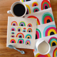 Load image into Gallery viewer, Rainbow Sponge Cloth / Reusable Paper Towel
