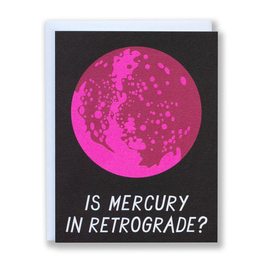 Is Mercury in Retrograde? - Note Card